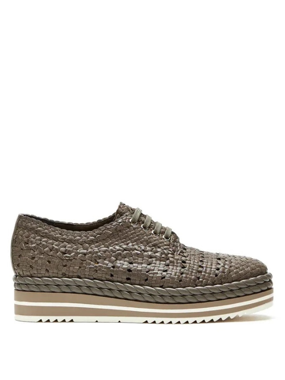 La Canadienne Piknik Braided Leather Sneaker